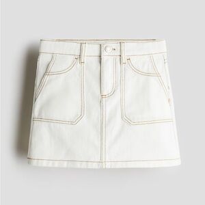 H&M toddler girls 3t white denim skirt